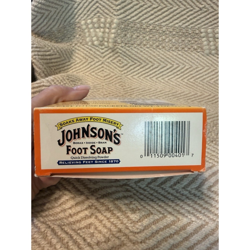 Johnson's Foot Soap Quick Dissolve Powder Soak Discontinued - 4 packets 1oz each - Picture 6 of 7